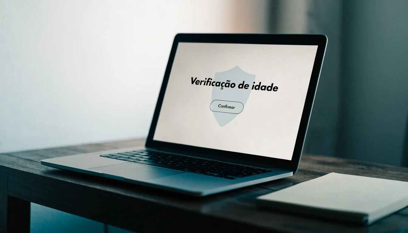 Uma folha de licença em papel com um selo vermelho, pousada numa secretária de madeira ao lado de uma caneta